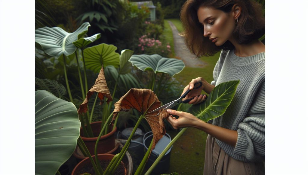 How to Remove Dead Elephant Ear Leaf Properly