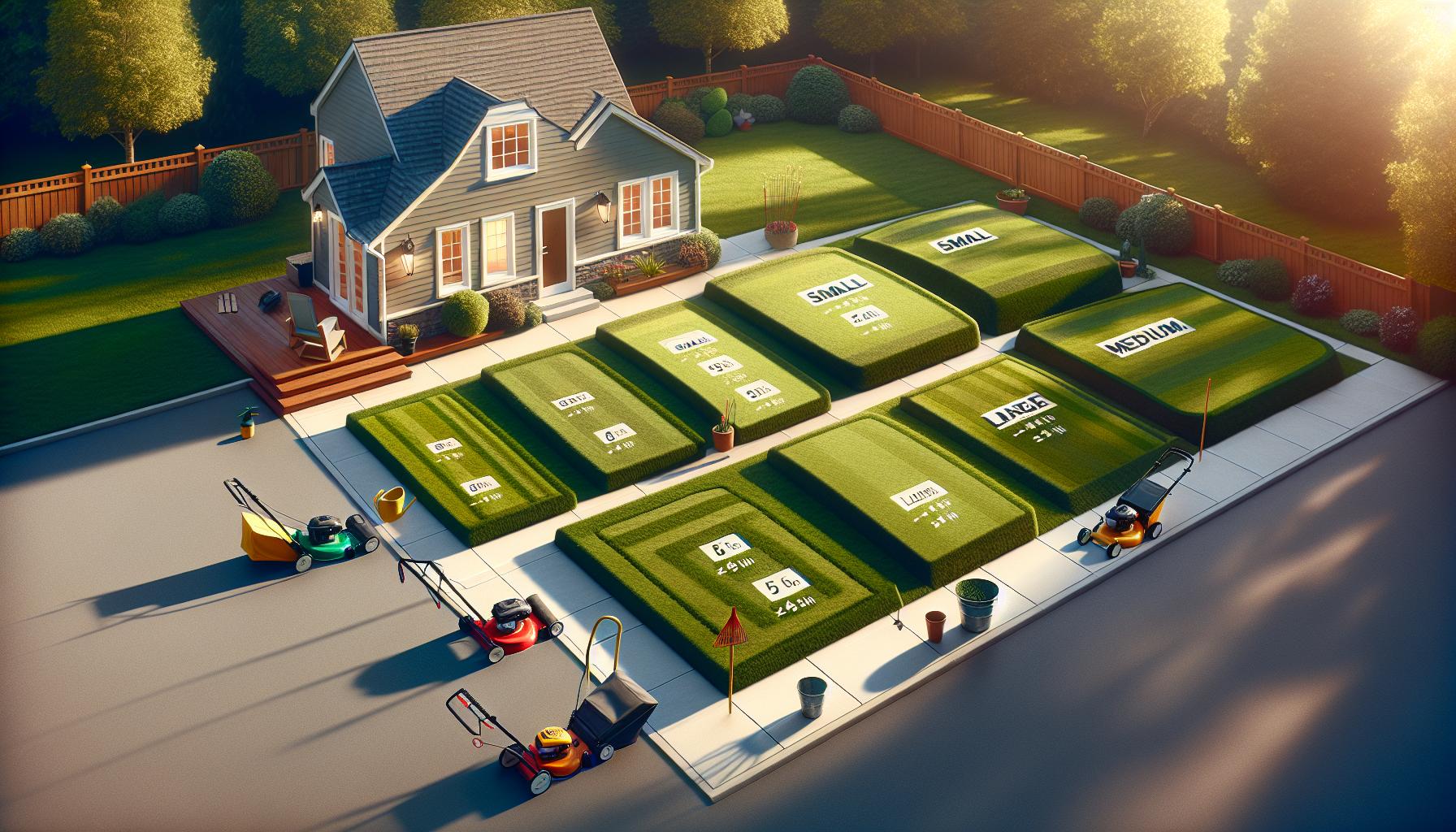 Average Costs for Different Lawn Sizes