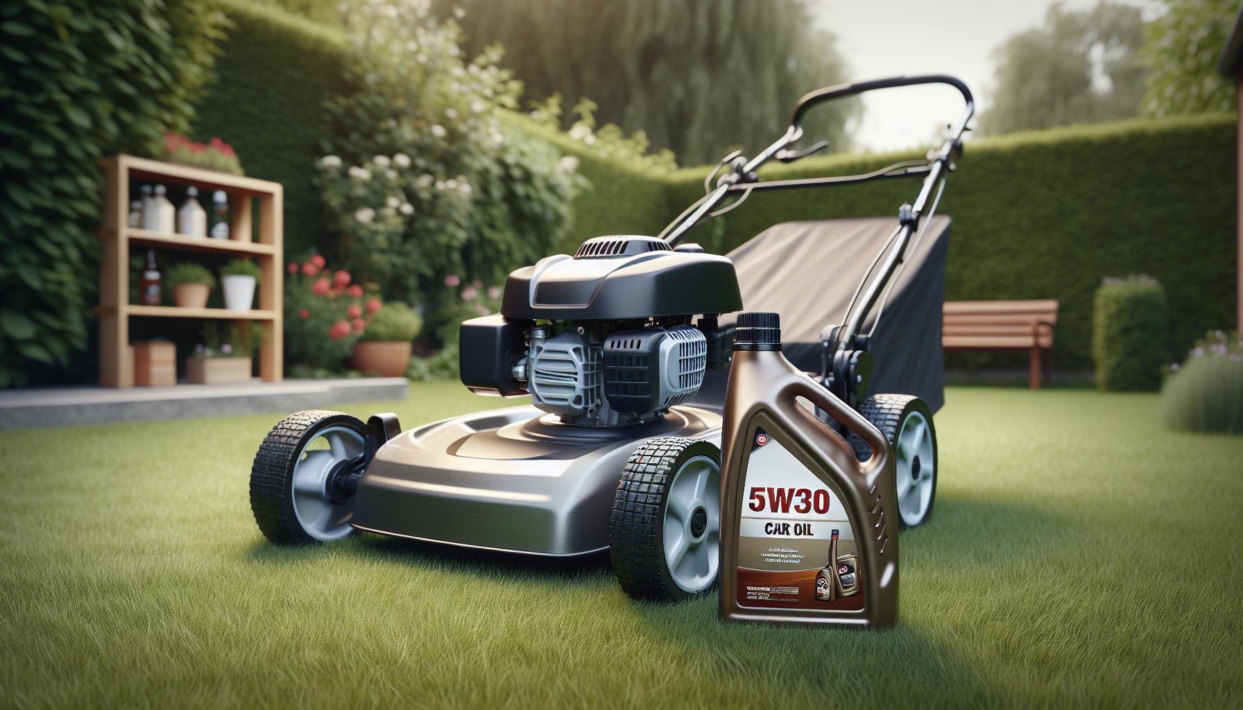 Can I Use 5W30 Car Oil in My Lawn Mower? Engine Facts 1 Can I Use 5W30 Car Oil in My Lawn Mower?