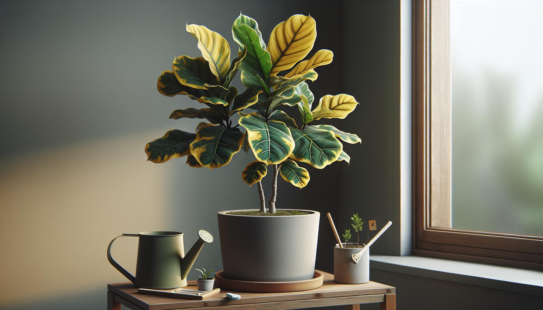 Causes of Yellow Leaves on Fiddle Leaf Figs