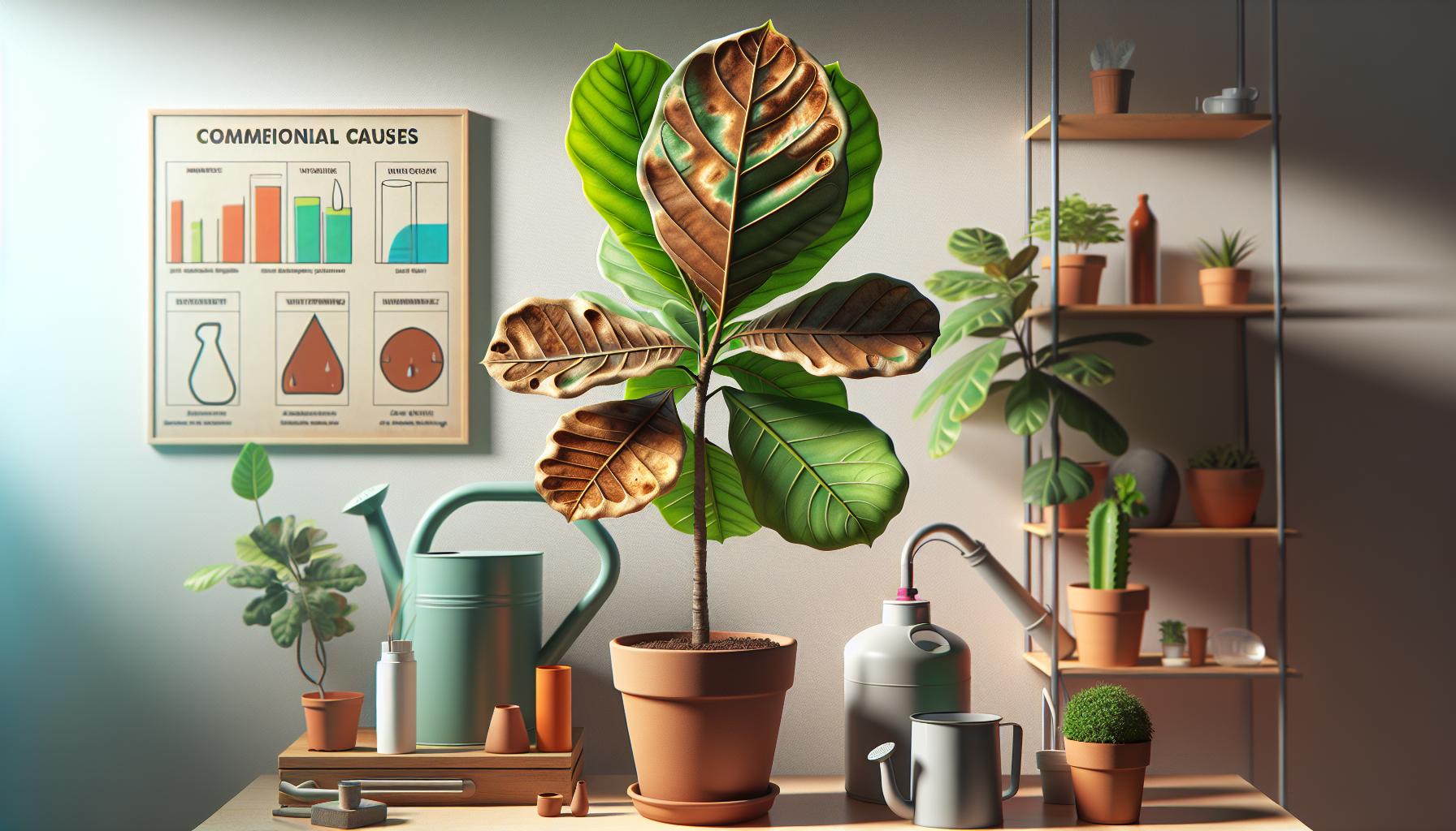 Should I Remove Brown Leaves From Fiddle Leaf Fig? 2 Common Causes of Brown Leaves in Fiddle Leaf Figs