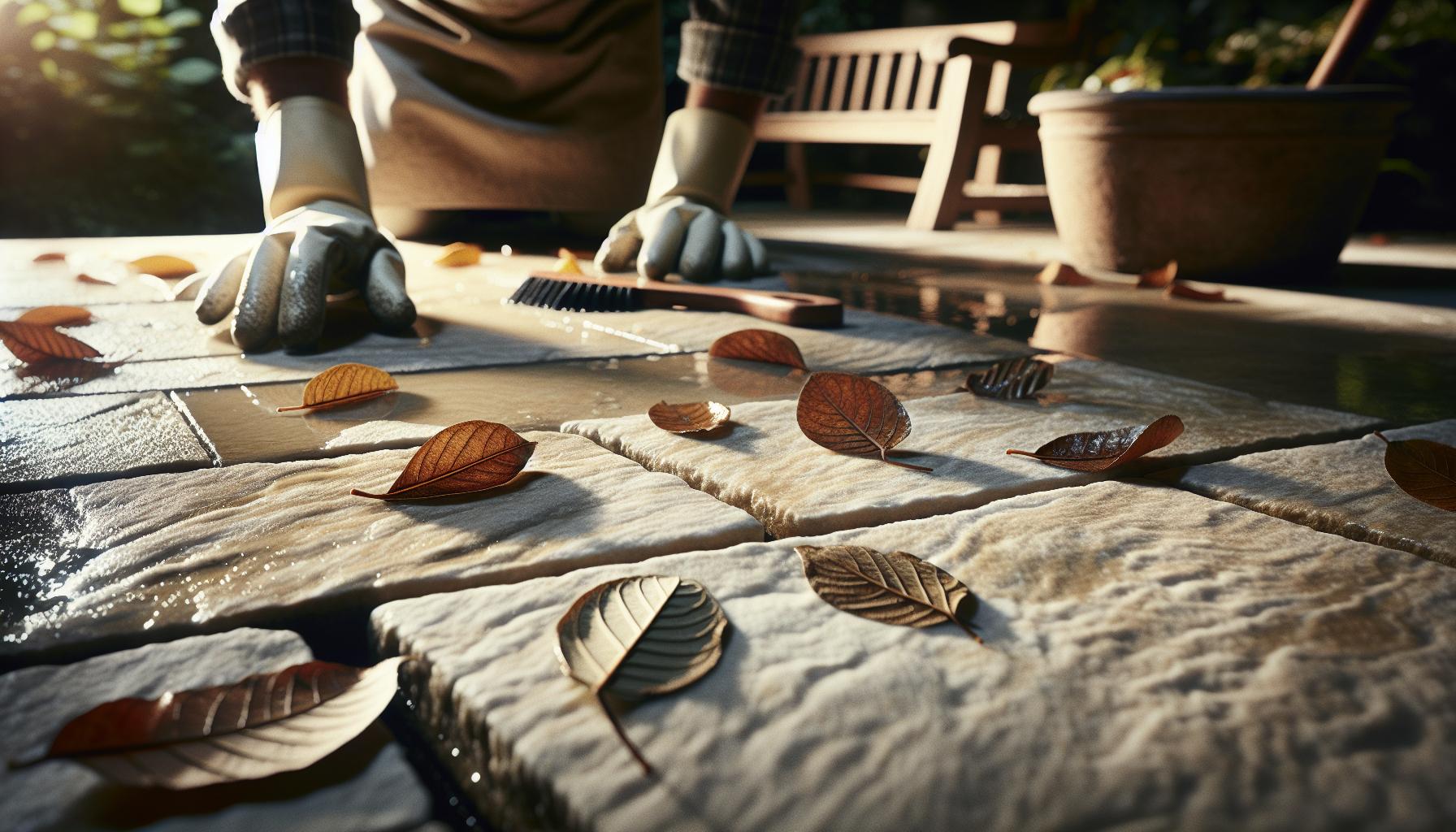 Common Causes of Leaf Stains on Natural Stone