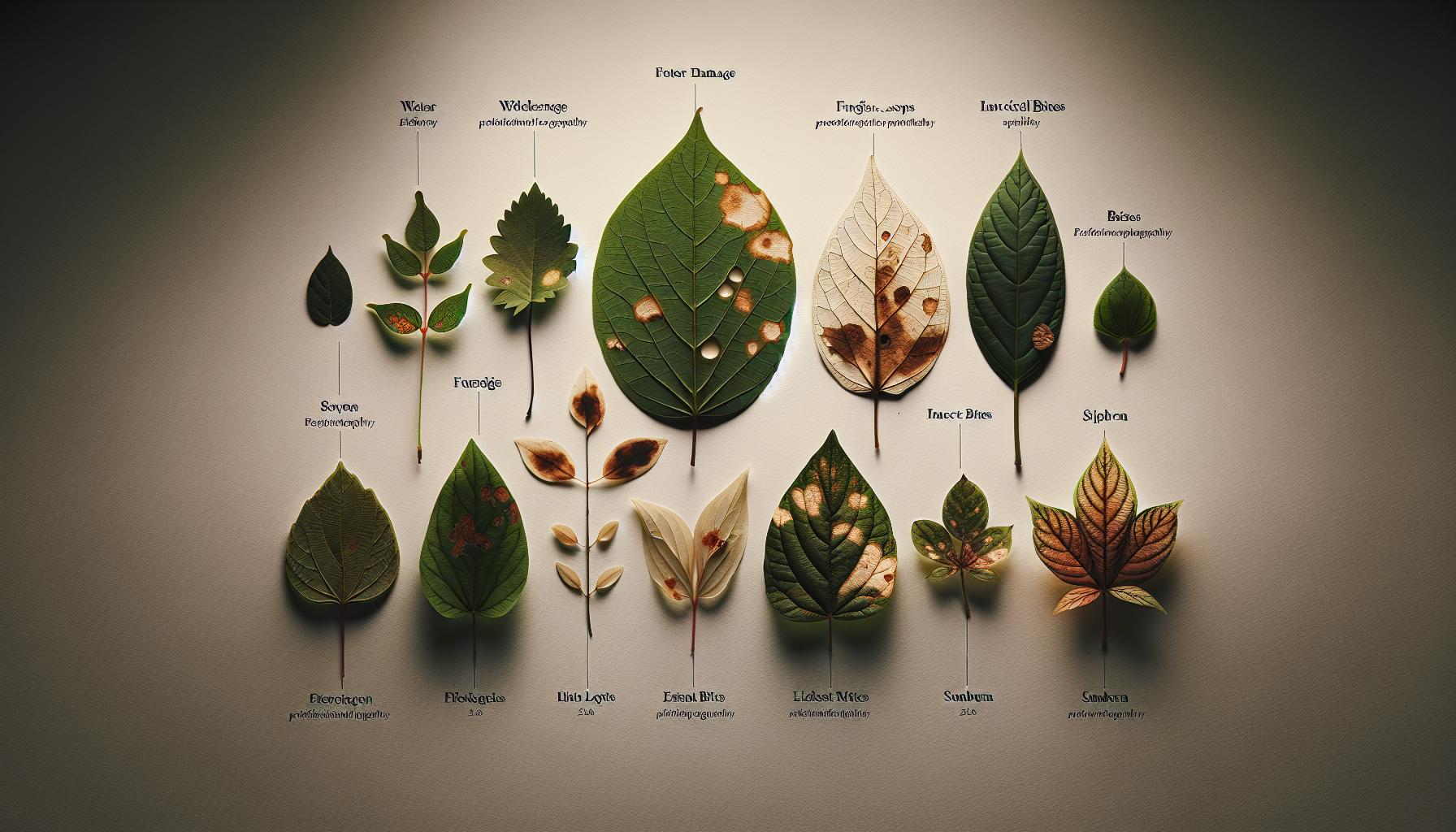 Common Types of Leaf Stains and Their Effects