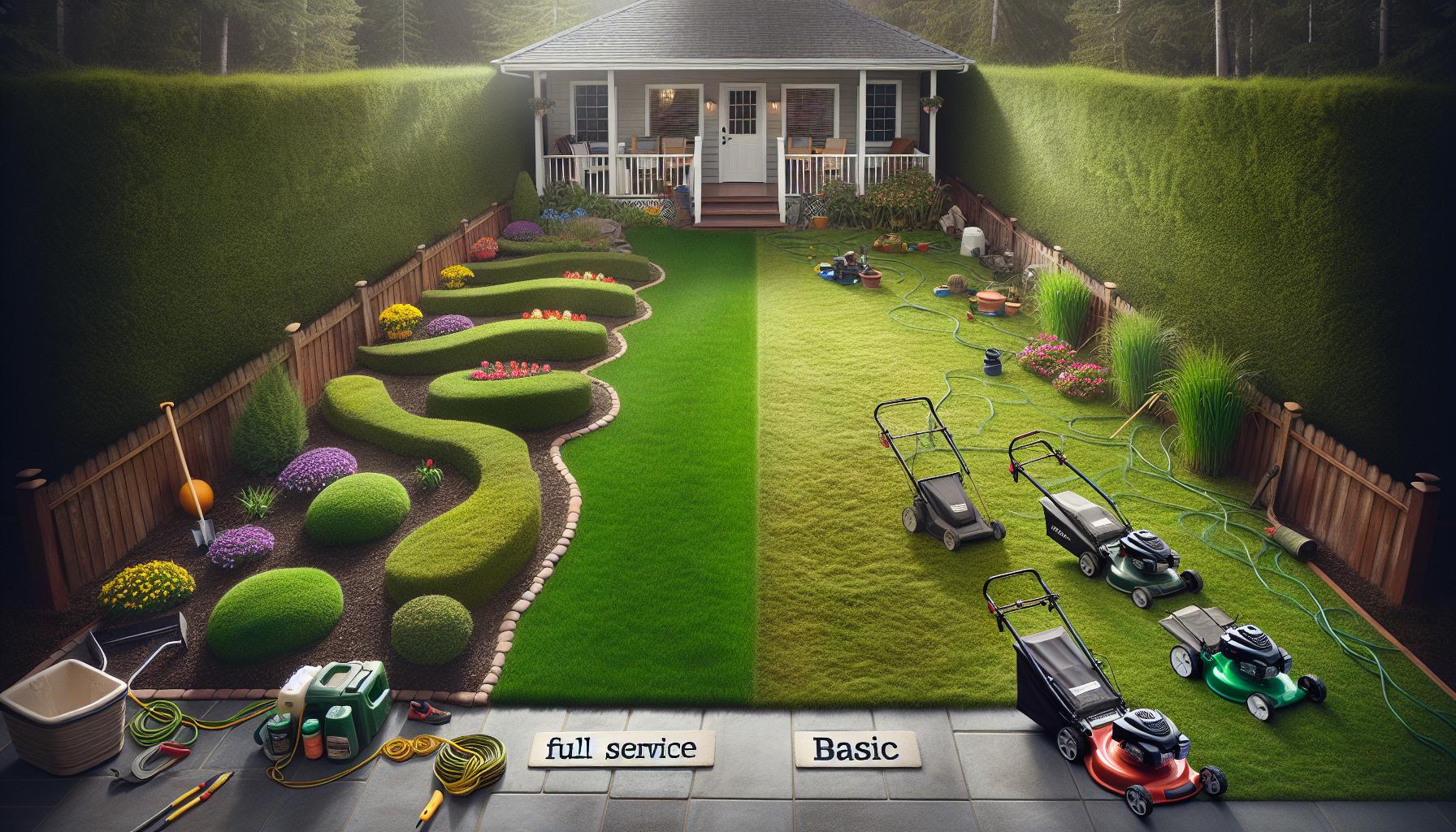 Comparing Full Service vs. Basic Lawn Care