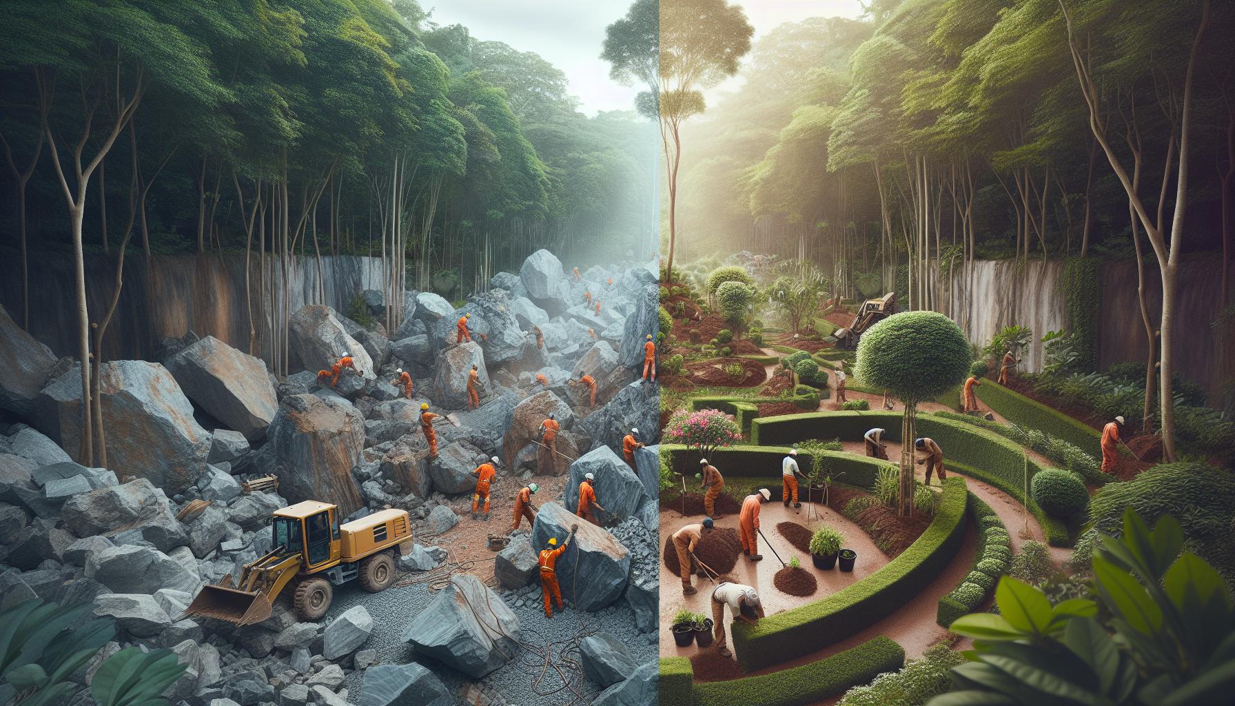Comparing Rock Removal with Other Landscape Changes