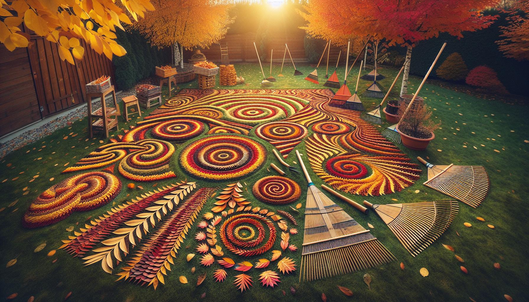 How to Draw Leaf Raking: Step-by-Step Illustration Guide 3 Creative Leaf Raking Patterns for Your Yard