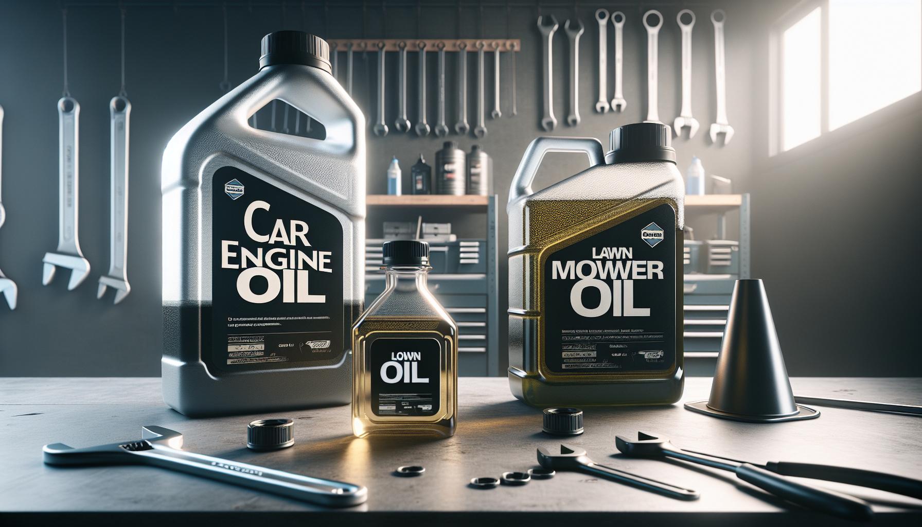Differences Between Car Engine Oil and Lawn Mower Oil