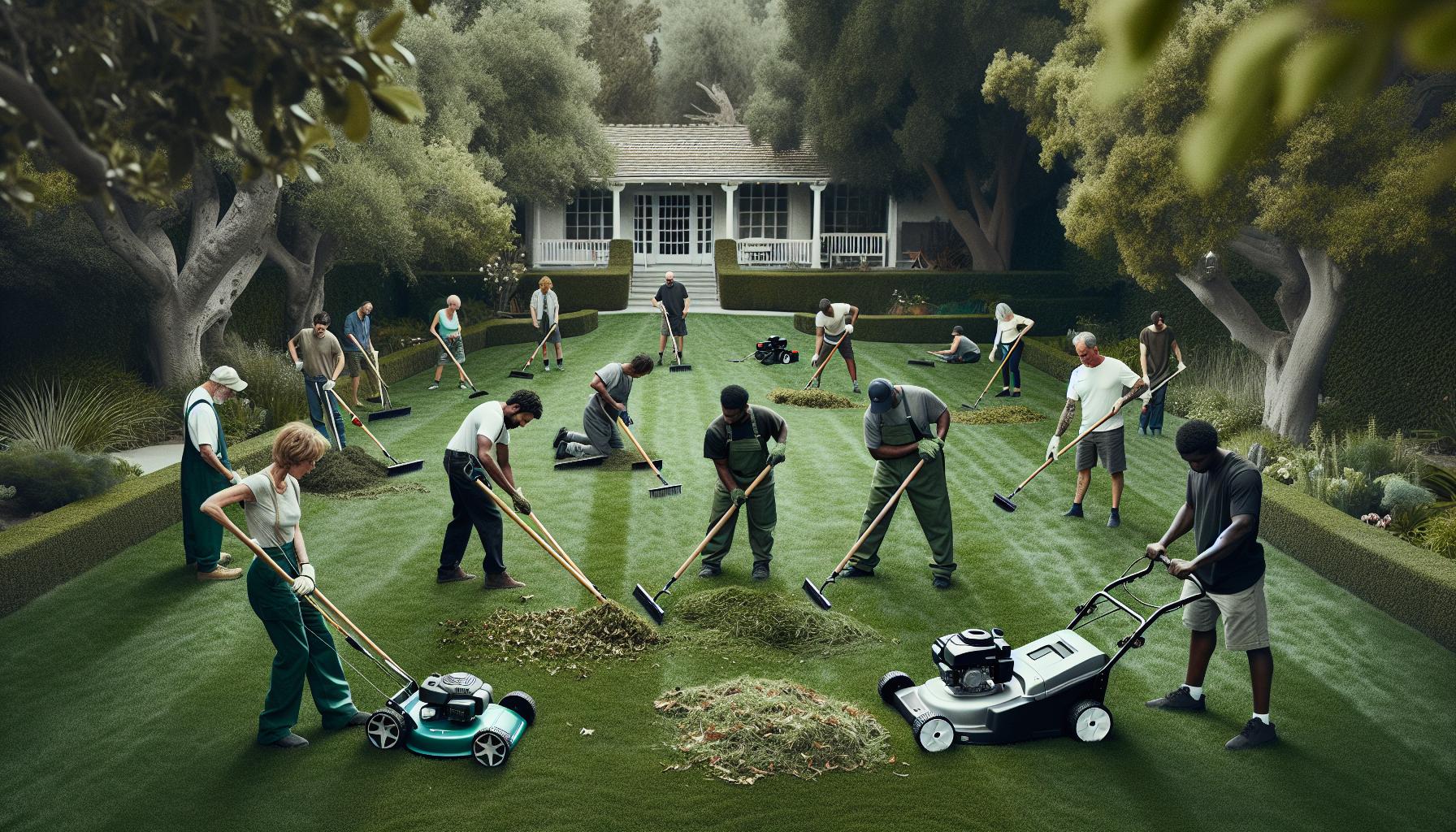 Exploring Manual Techniques for Maintaining Lawns