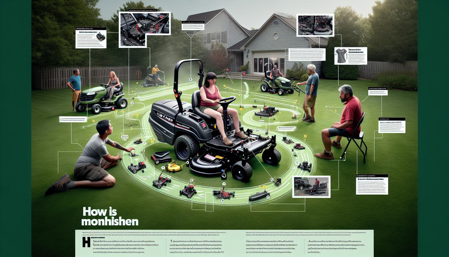 How a Cub Cadet Riding Lawn Mower Works