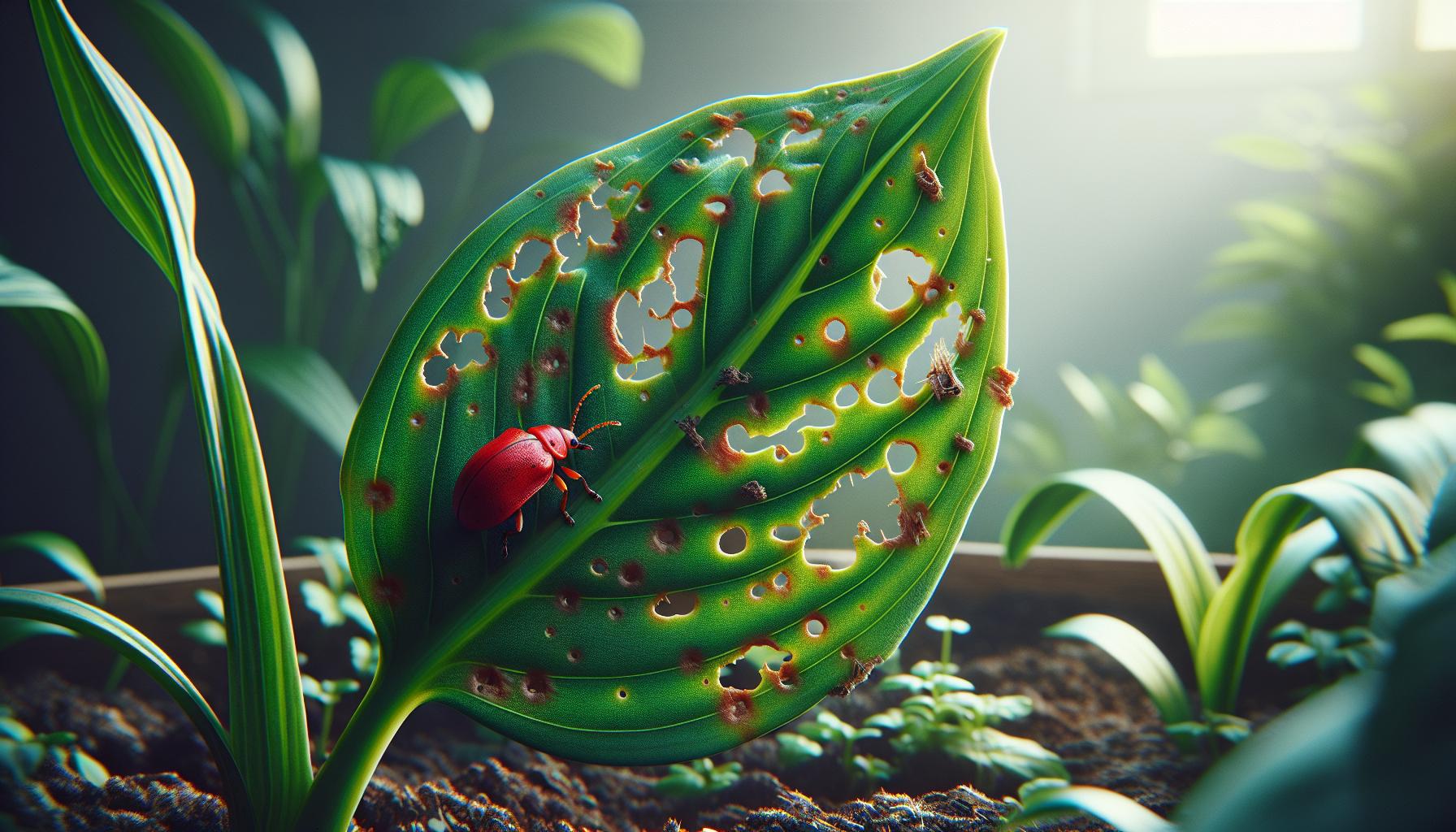 Identifying Red Lily Leaf Beetle Damage in Your Garden