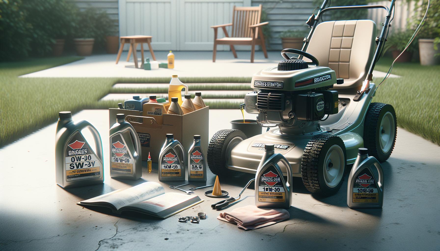 How to Change Briggs and Stratton Lawn Mower Oil Properly 2 Identifying the Right Oil for Your Briggs and Stratton Mower