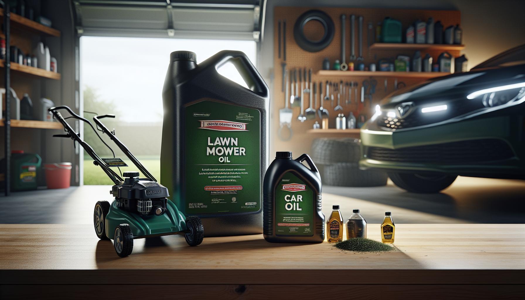 The Key Differences Between Lawn Mower Oil and Car Oil
