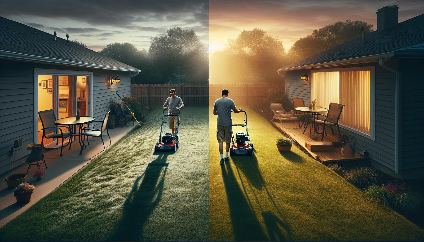Morning vs. Evening: Ideal Mowing Times
