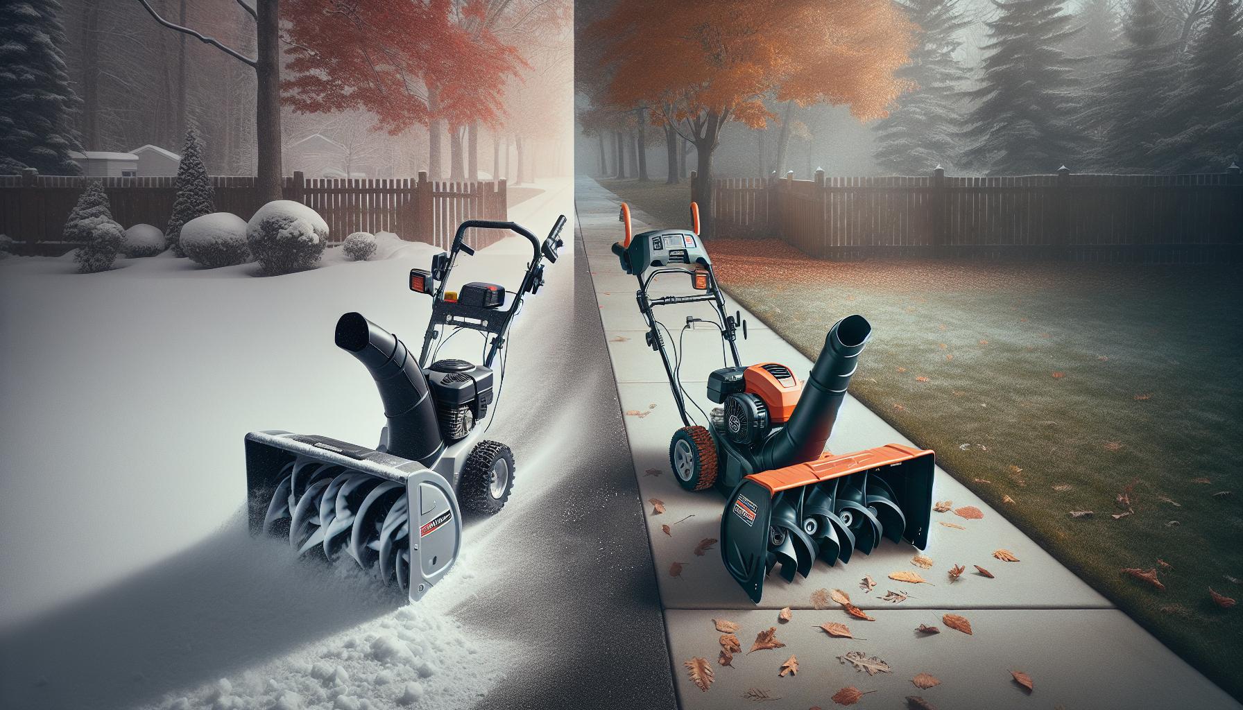 How to Use a Leaf Blower for Snow Removal Effectively 2 Preparation: Snow Blower vs. Leaf Blower