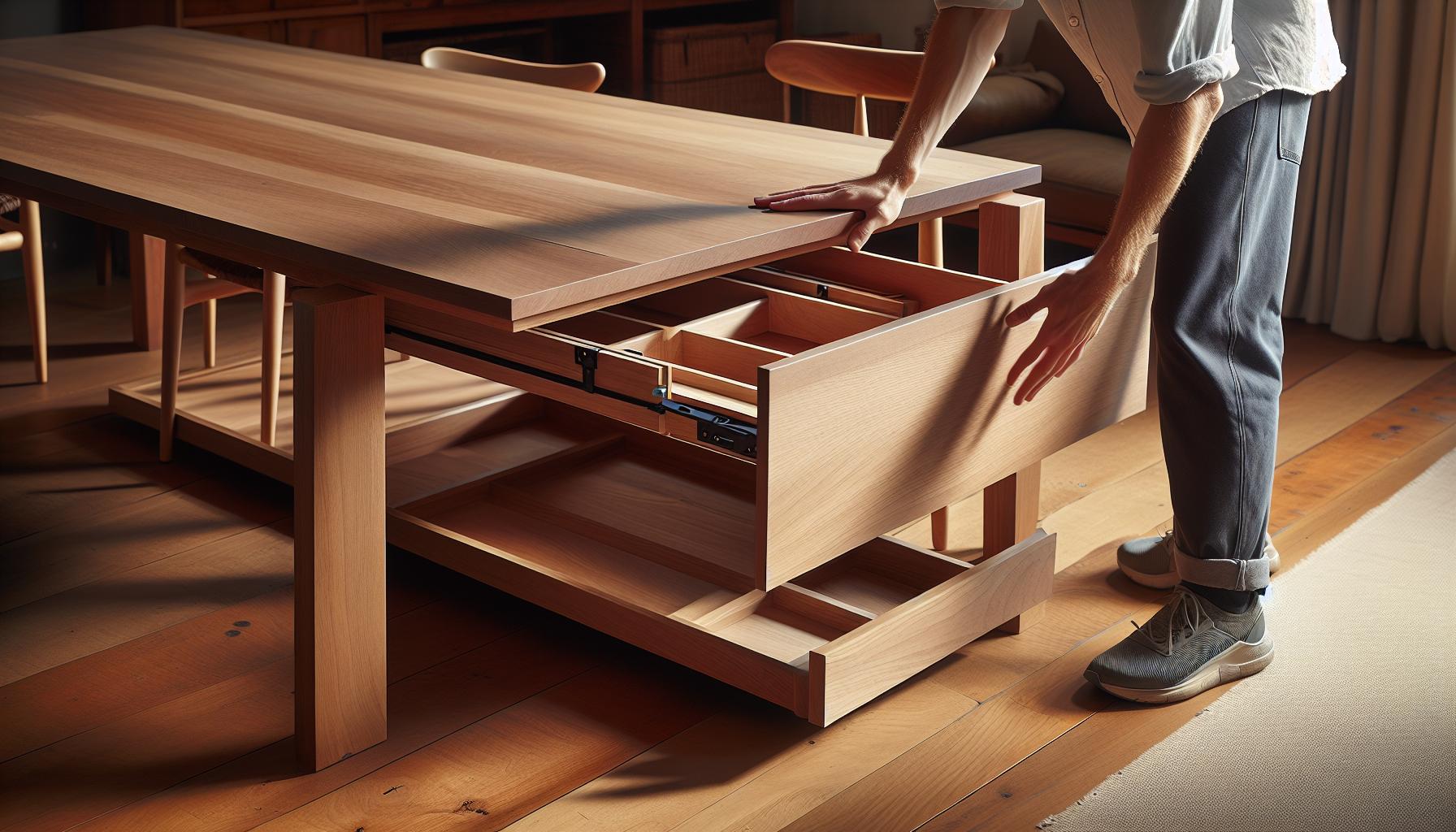 How to Remove the Leaf From Storage Under the Table 1 How to Remove the Leaf From Storage Under the Table