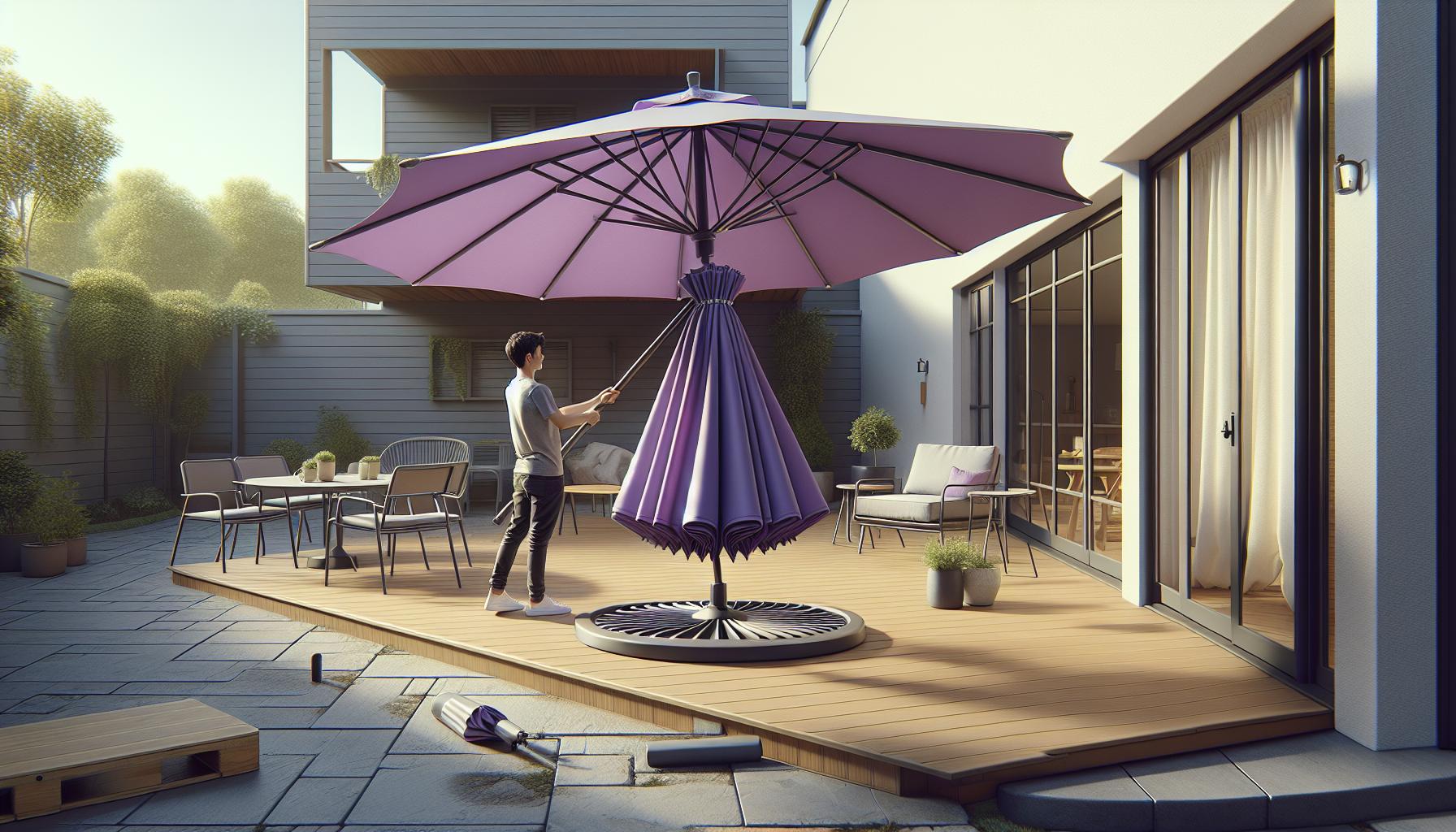 How to Remove Purple Leaf Umbrella From Base Easily