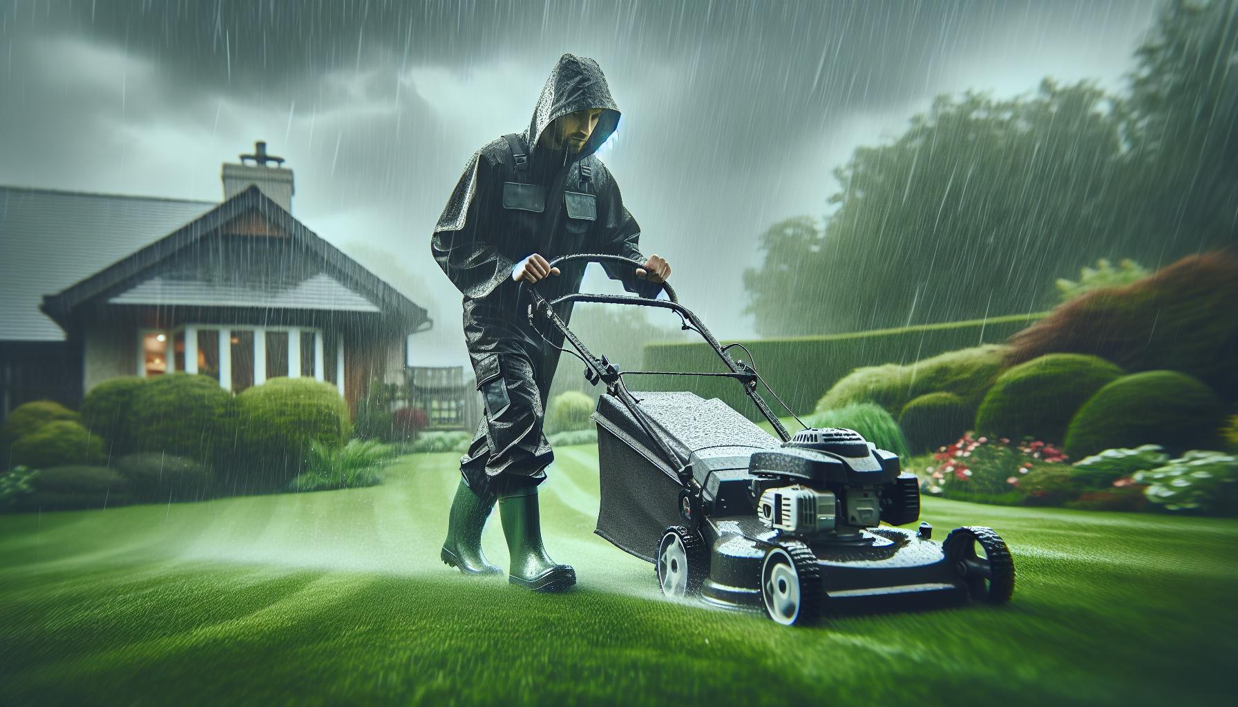 Do Lawn Services Mow When Its Raining: Weather Policy