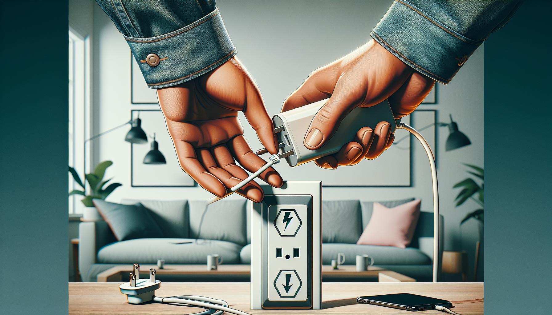 Safety Precautions Before Removing the Charger