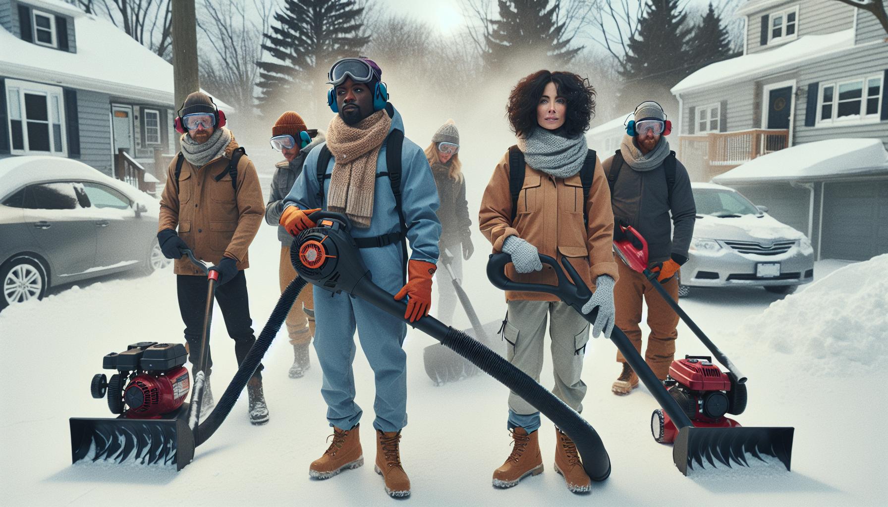 Safety Tips When Removing Snow with Leaf Blowers