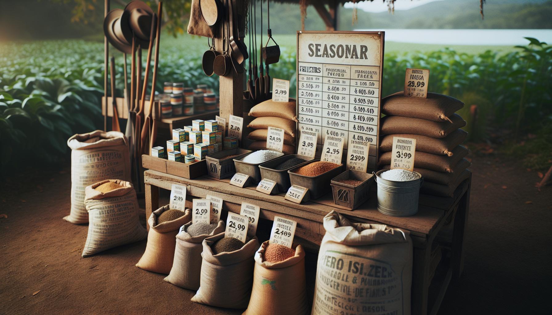 Seasonal Price Variations for Fertilizer Services