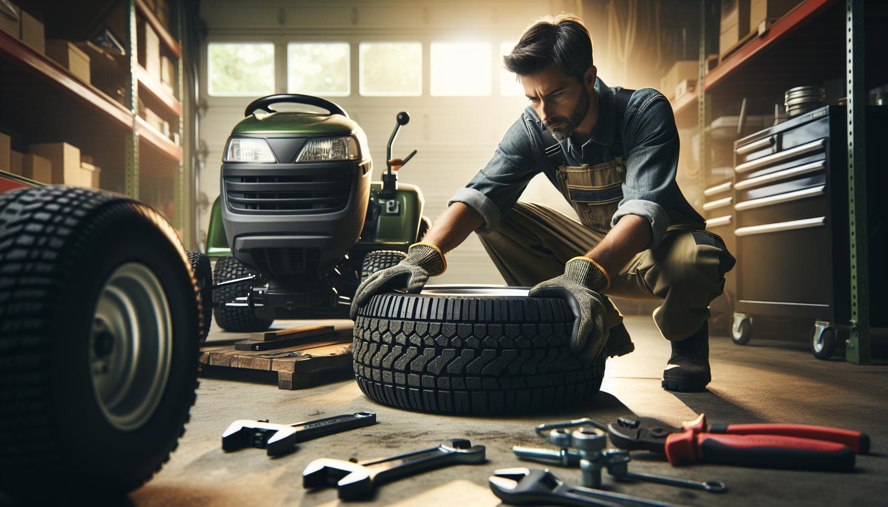 Tips for Installing the New Lawn Mower Tire