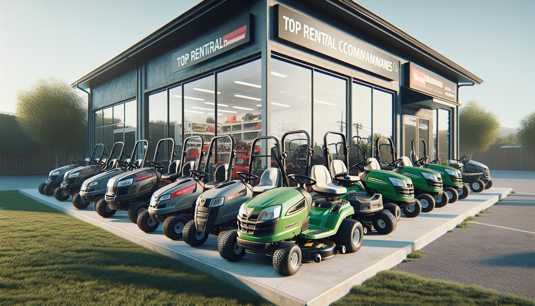 Top Rental Companies for Riding Lawn Mowers