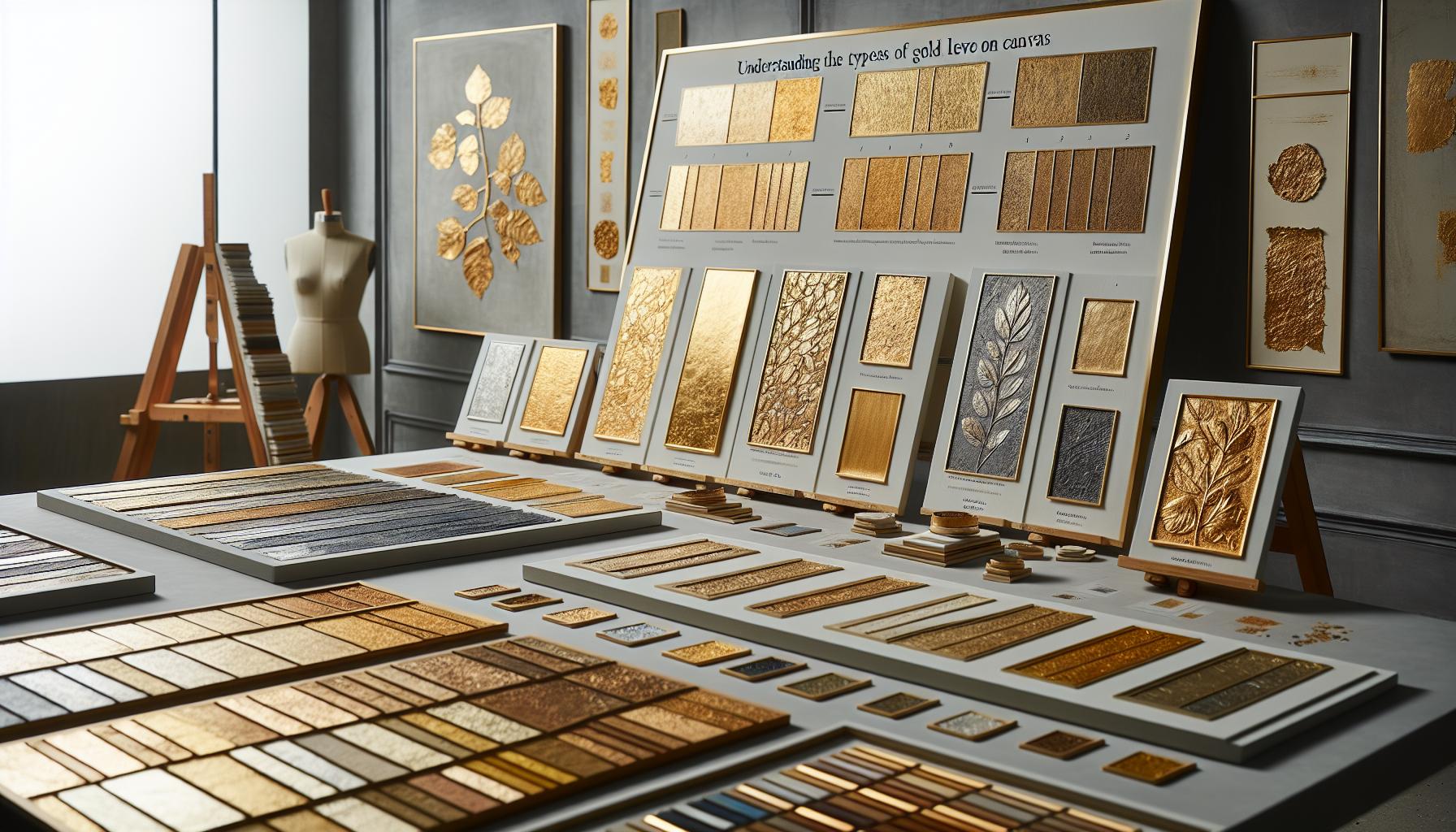 Understanding the Types of Gold Leaf on Canvas
